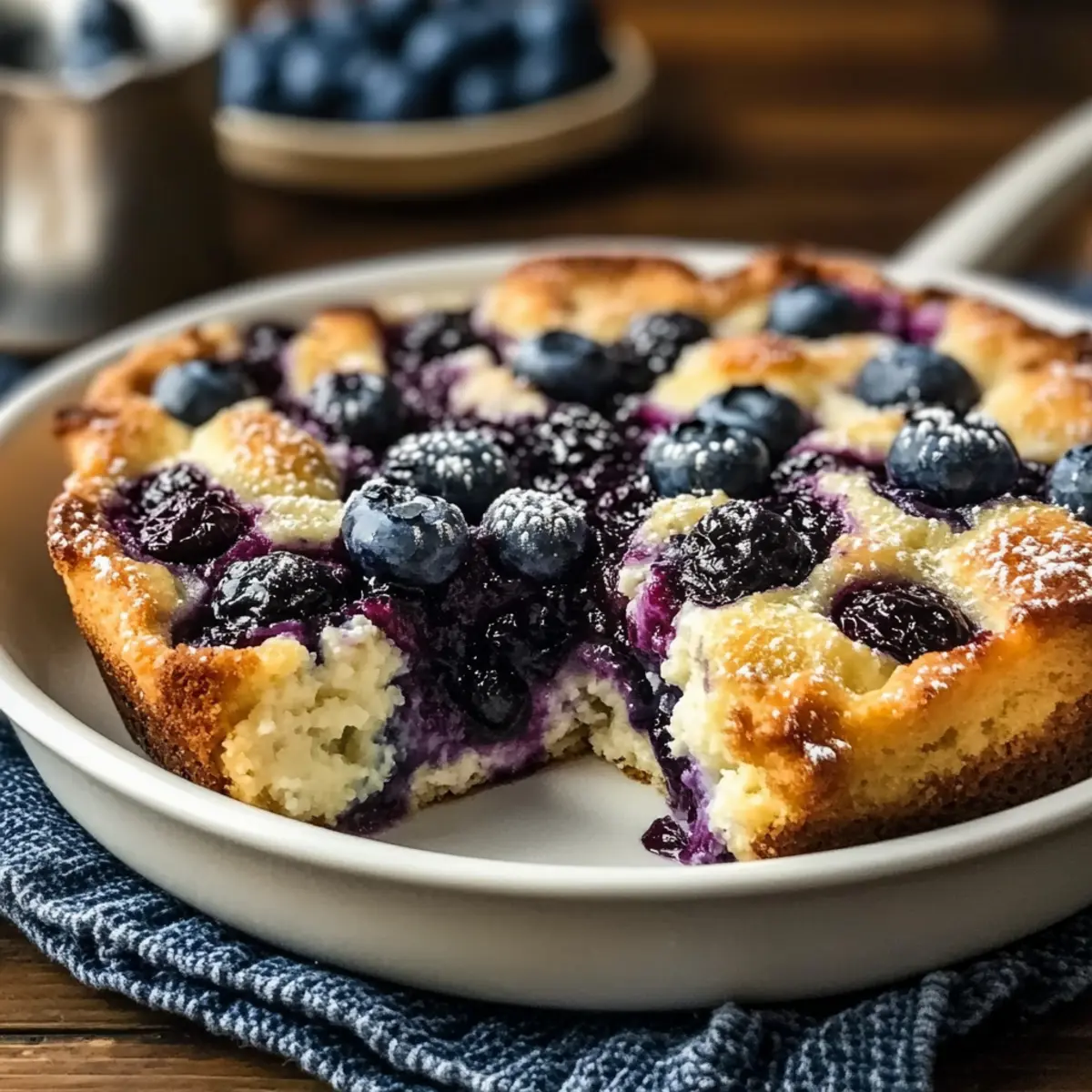 Blueberry Cottage Cheese Breakfast Bake