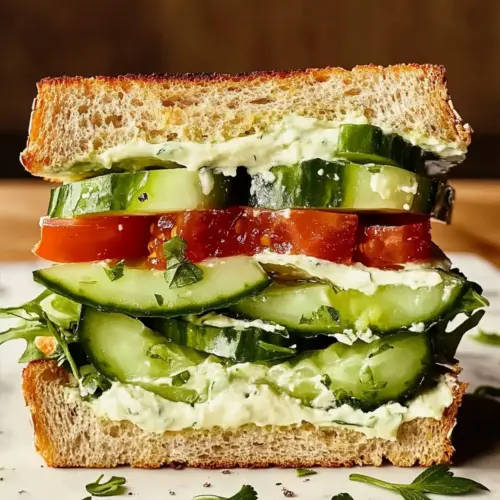 Loaded Cucumber & Avocado Sandwich