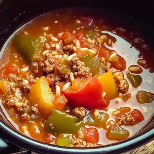 Crock Pot Stuffed Pepper Soup