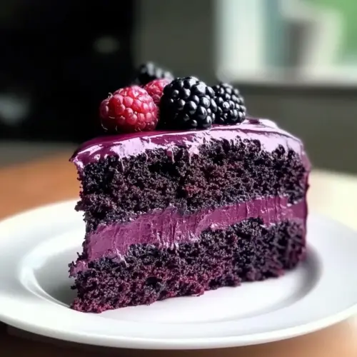 Blackberry Velvet Cake Bliss