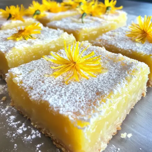 Dandelion Lemon Bars