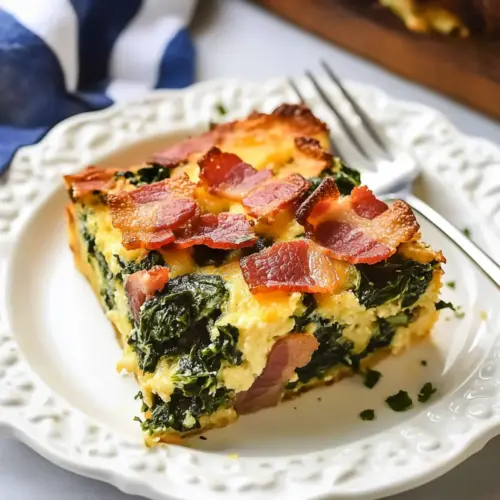 Overnight Breakfast Casserole with Bacon