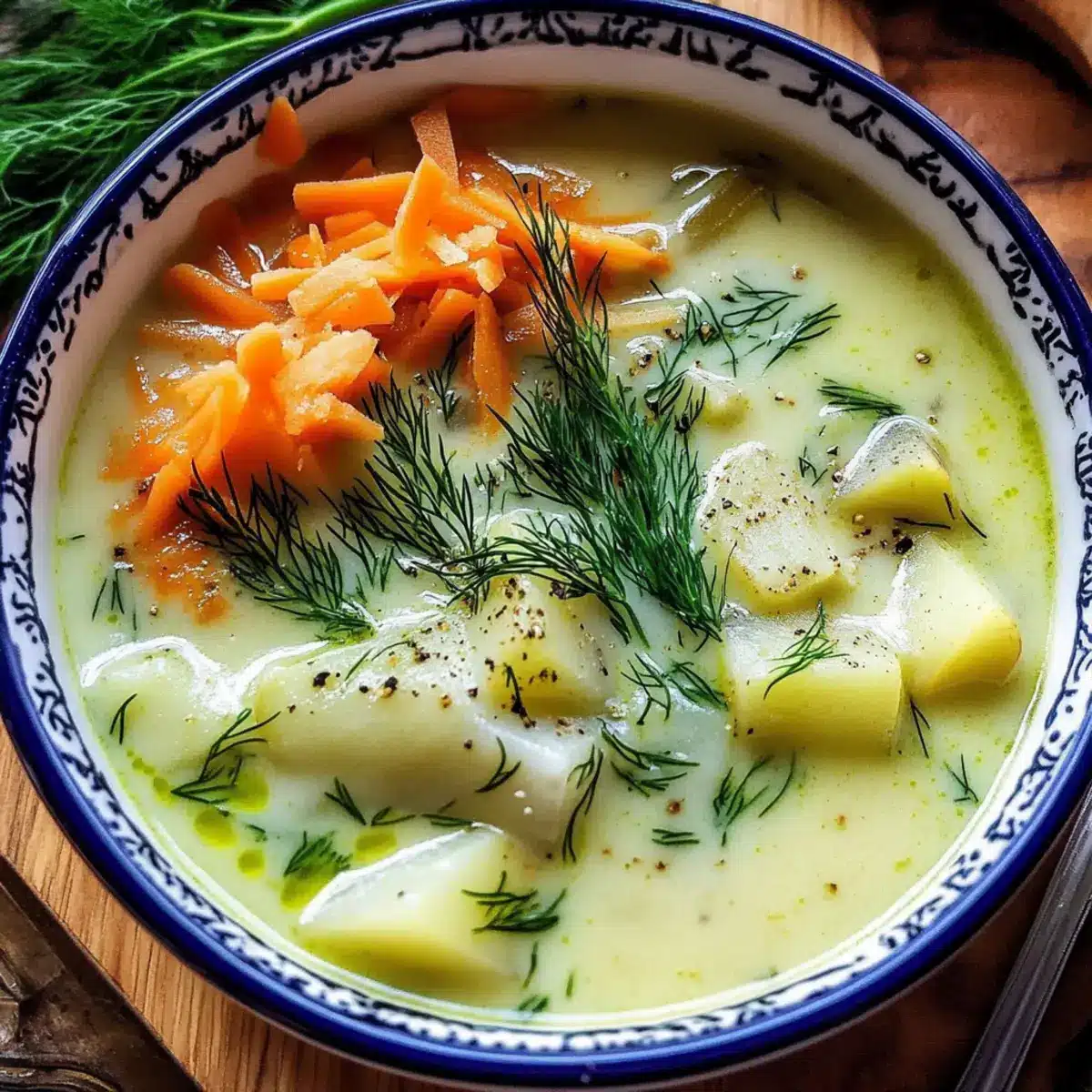Creamy Potato & Dill Soup