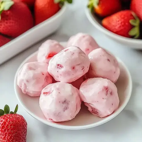 Easy Strawberry Yogurt Bites