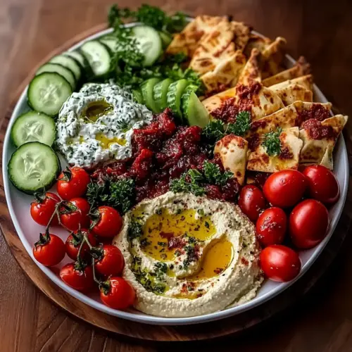 Mediterranean Mezze Tapas Platter