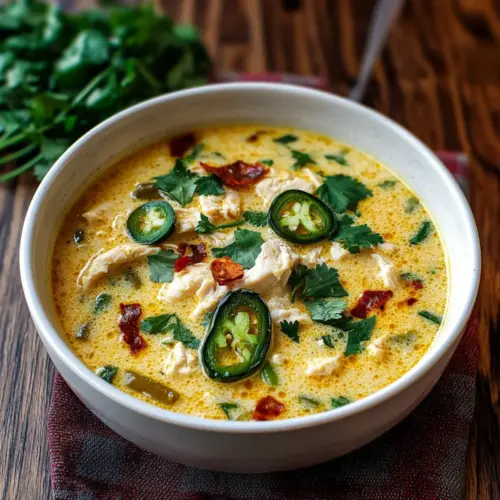 Spicy Jalapeño Popper Chicken Soup
