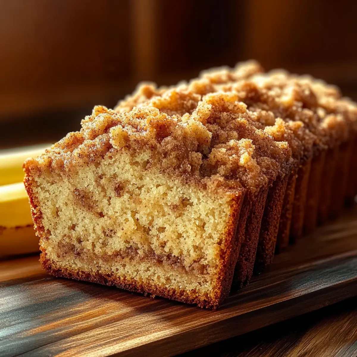 Banana Bread with Streusel Topping