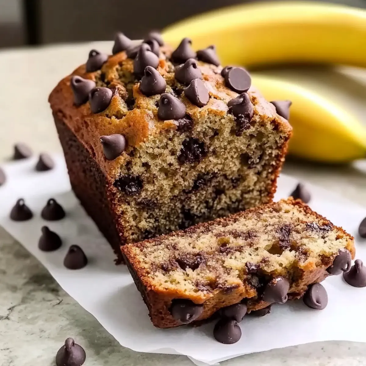 Super Moist Chocolate Chip Banana Bread