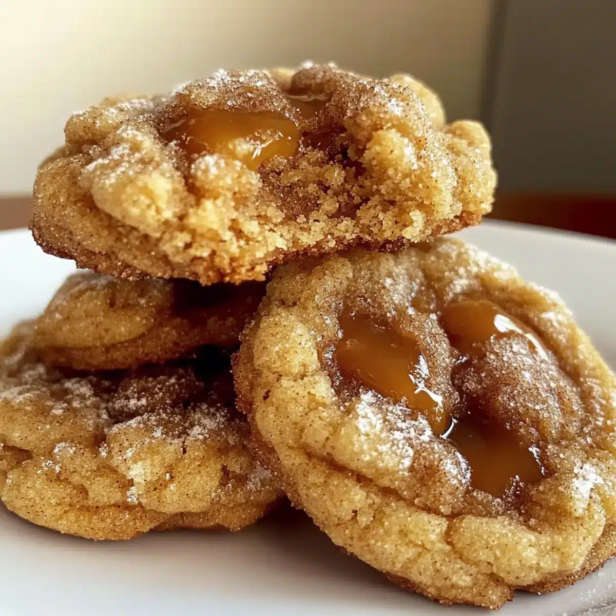 Brown Sugar Cinnamon Caramel Cookies