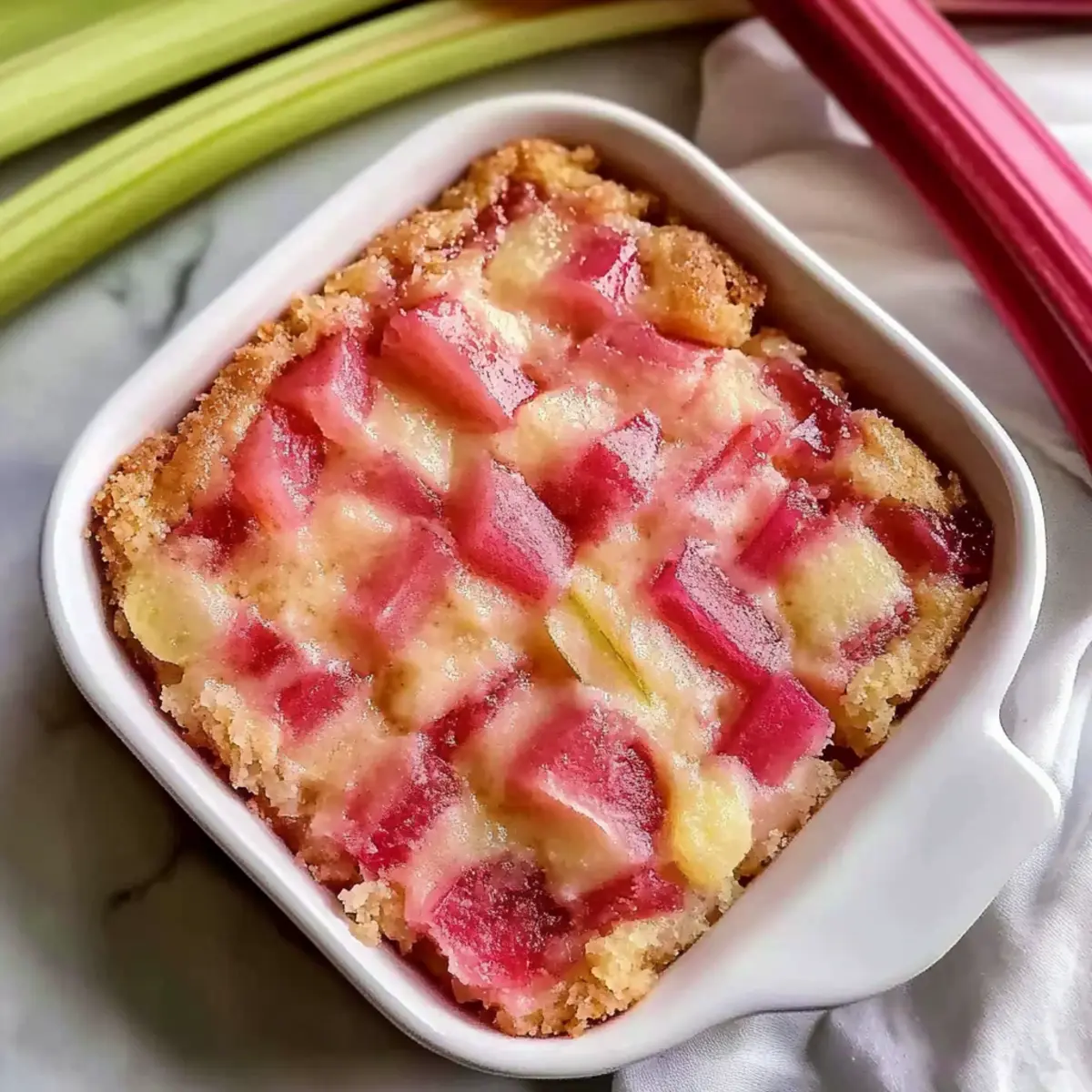 Homemade Rhubarb Shortbread Bars