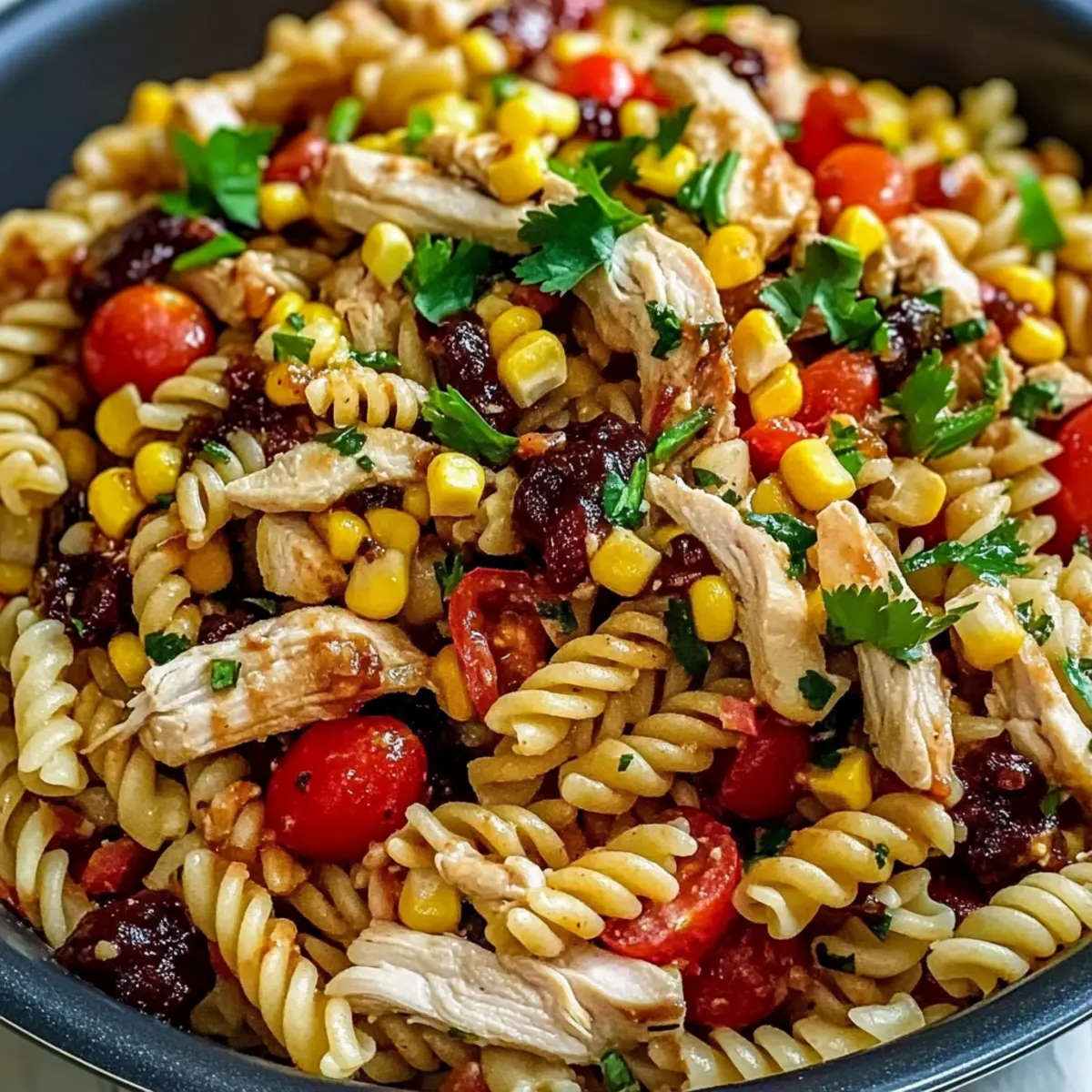 BBQ Chicken Pasta Salad