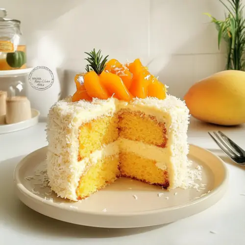 Vegan Mango Coconut Cake