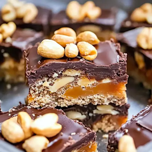 Outrageous Snickers Brownies