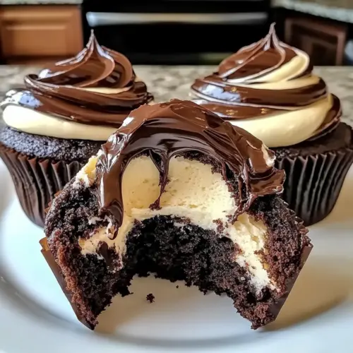 Chocolate Coffee Cream Cupcakes