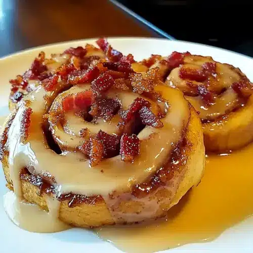Maple Bacon Cinnamon Rolls