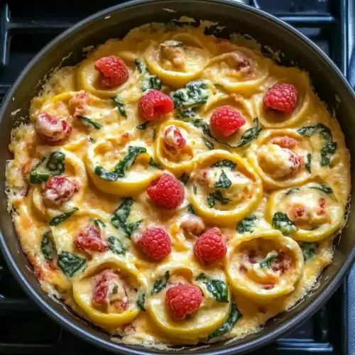 One Pot Creamy Spinach Tomato Tortellini