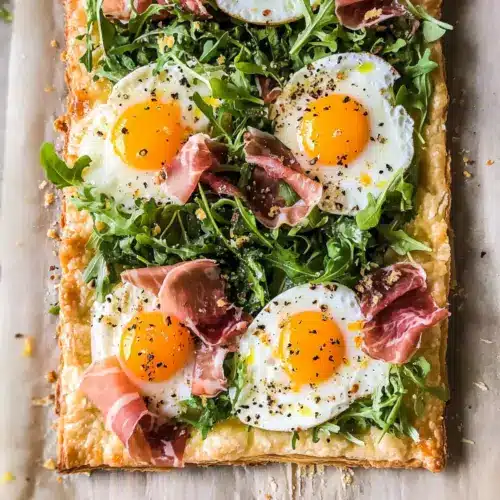 Baked Prosciutto and Egg Breakfast Tart