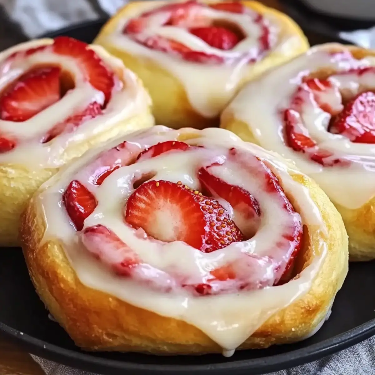 Strawberry Cheesecake Sweet Rolls