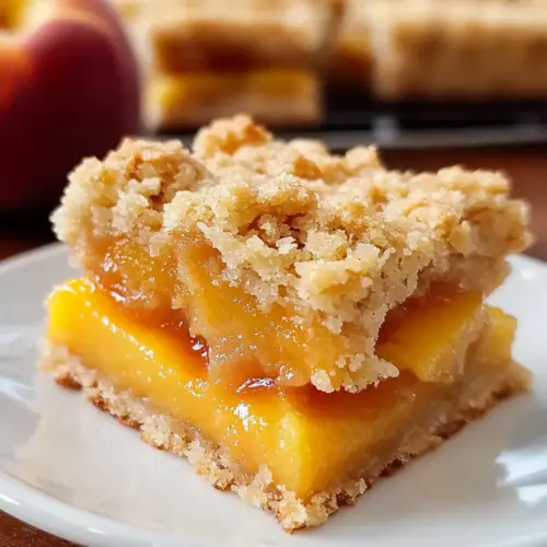 Peach Crumb Bars