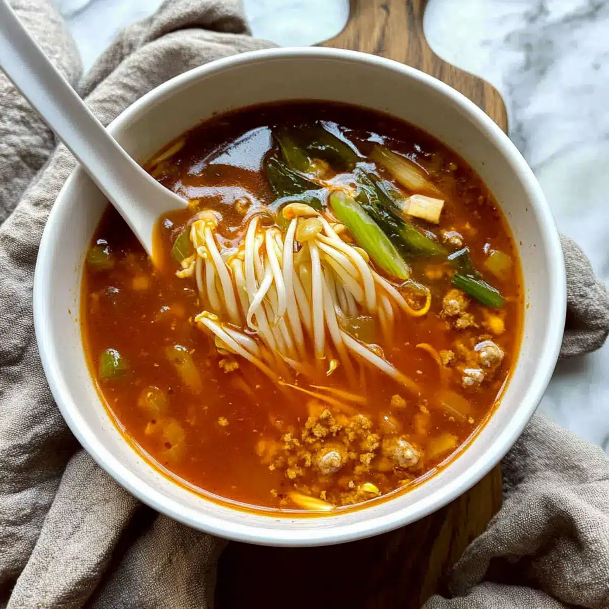 Tomato Enoki Mushroom Soup