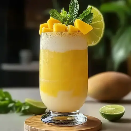 Creamy Mango Colada Mocktail