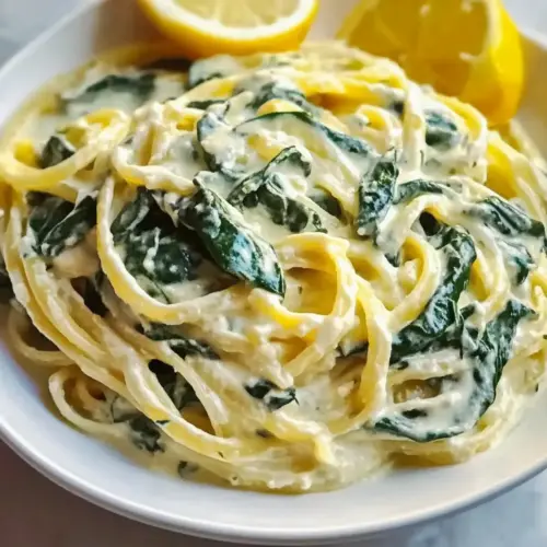 Creamy Lemon Ricotta Pasta & Spinach in 15 Minutes