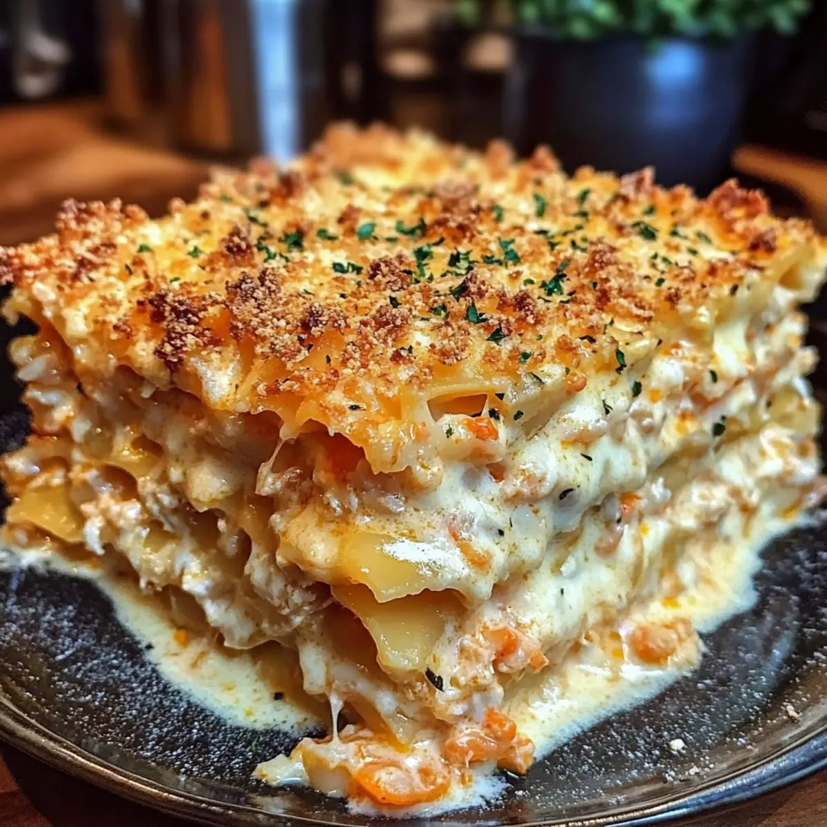 Creamy Shrimp Crab Lasagna Bliss