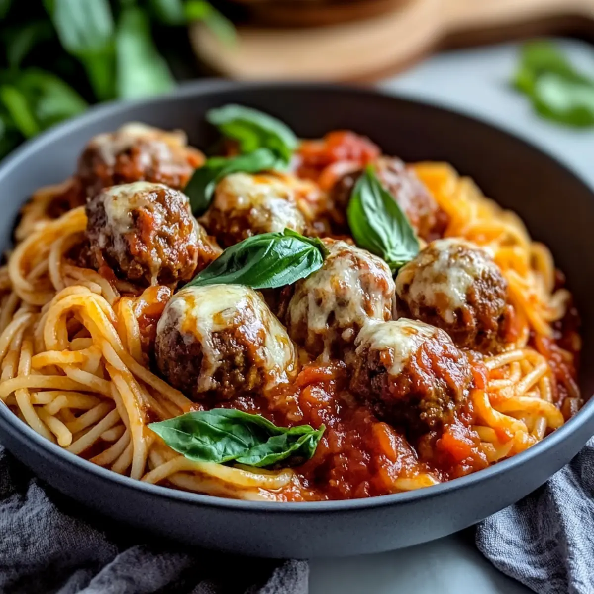 Risoni Mozzarella Meatballs