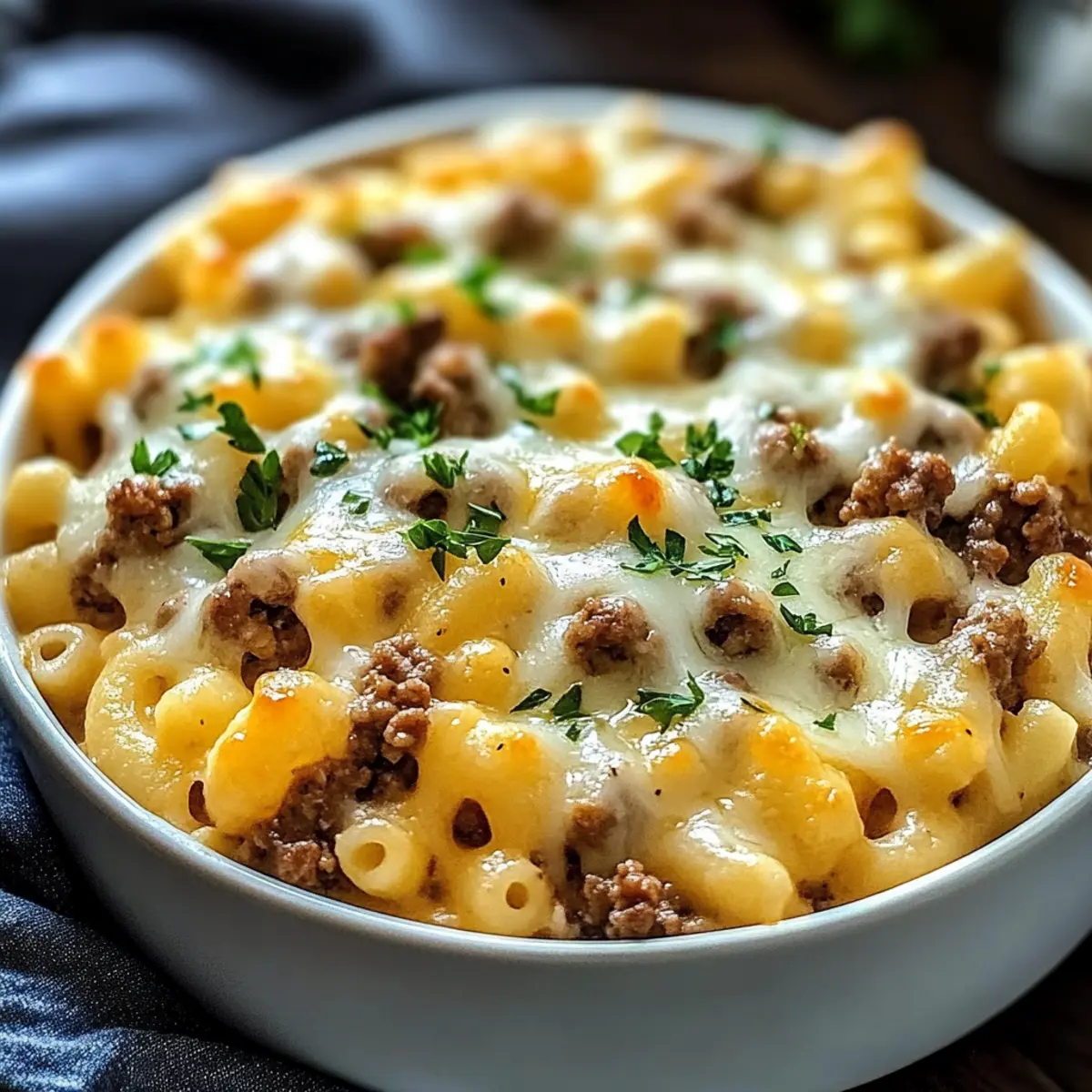Keto Cheeseburger Cauliflower Mac