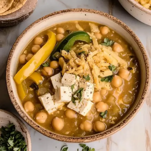 Vegetarian White Chickpea Chili