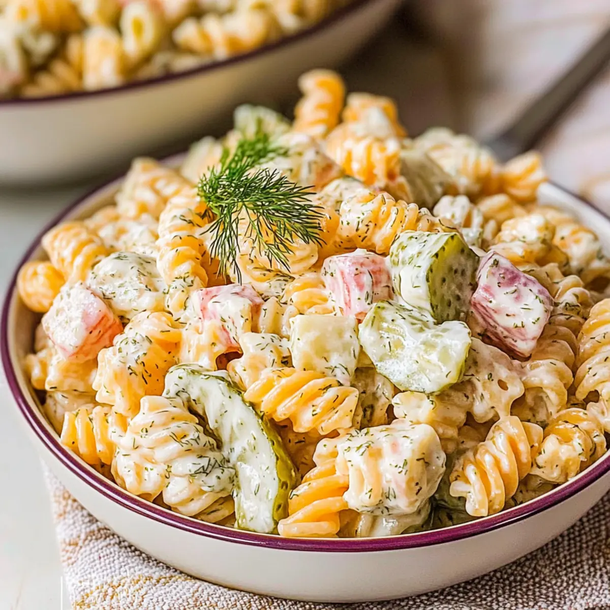 Dill Pickle Pasta Salad