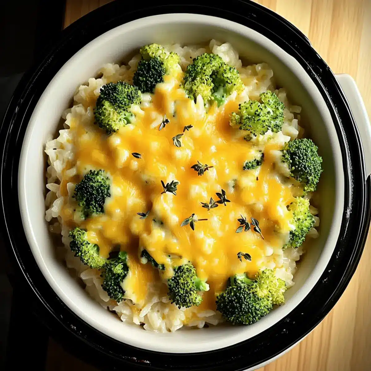 Crockpot Broccoli Rice Casserole