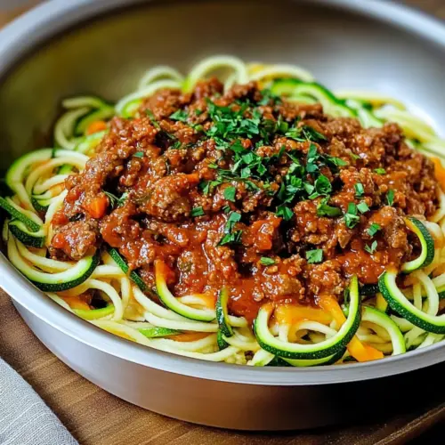 Nightshade Free Beef Ragu with Zoodles