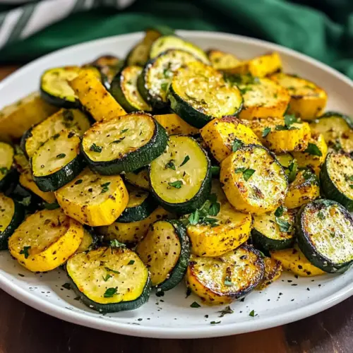 Air Fryer Squash and Zucchini