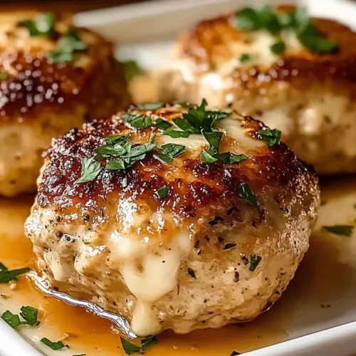 Garlic Parmesan Chicken Meatloaves