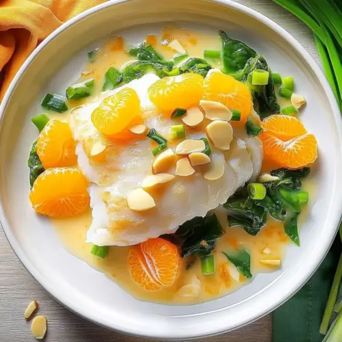 Citrus Coconut Steamed Cod