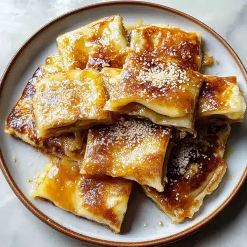 Crispy Thai Banana Roti with Coconut Sugar and Sesame Seeds