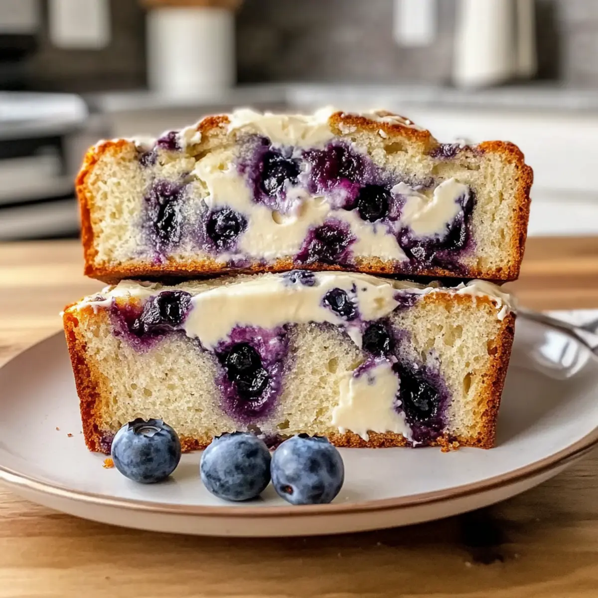 Blueberry Cream Cheese Bread