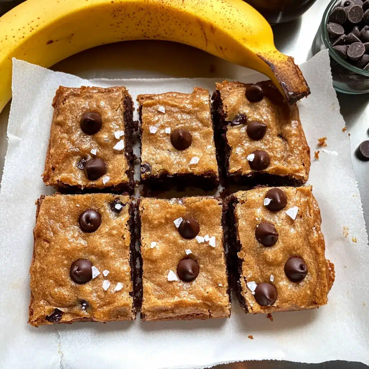 Healthy Banana Bread Blondies