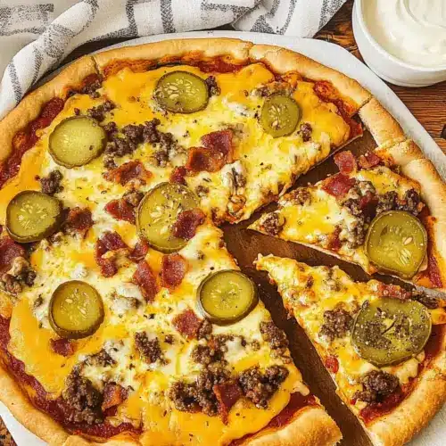 Bacon Cheeseburger Pizza