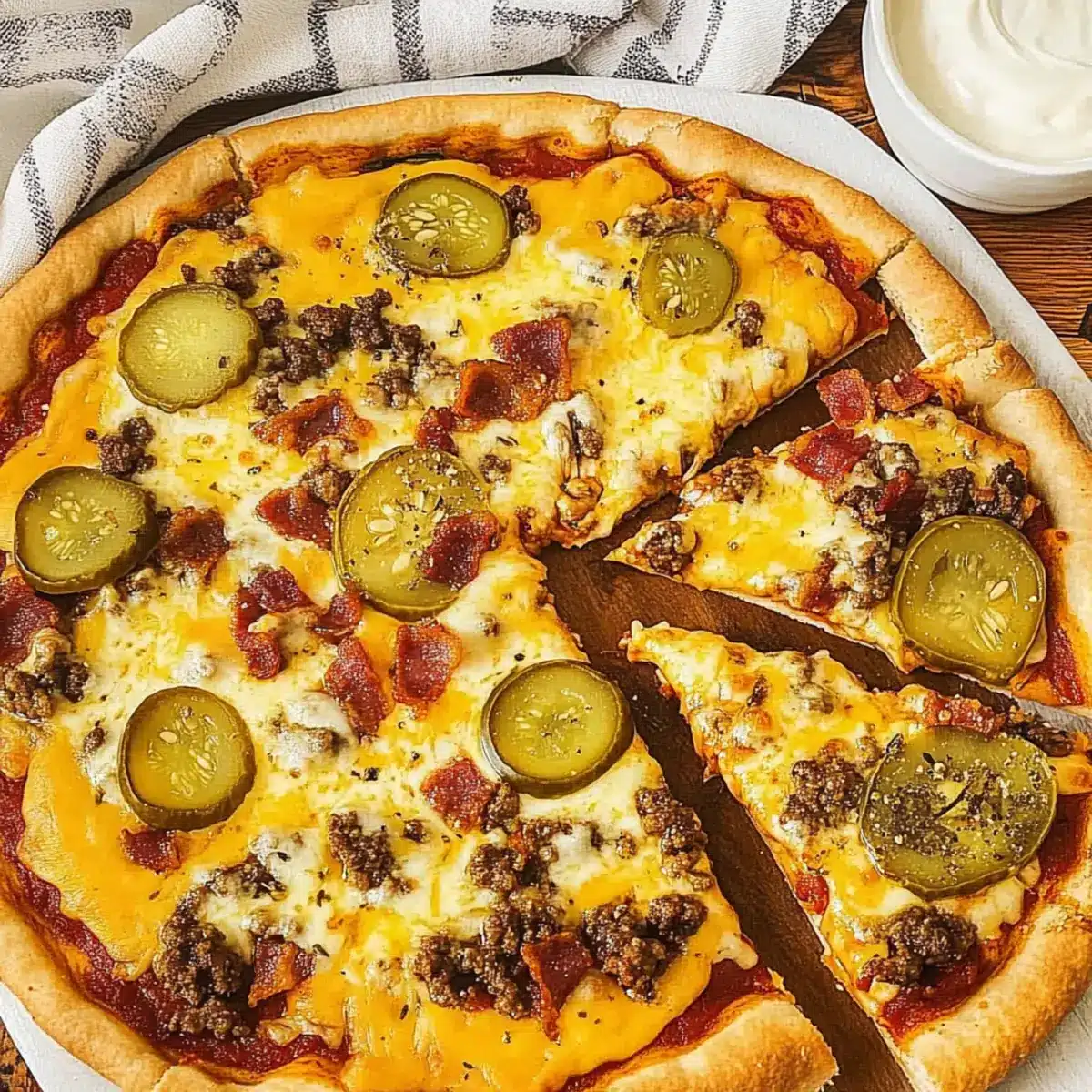 Bacon Cheeseburger Pizza