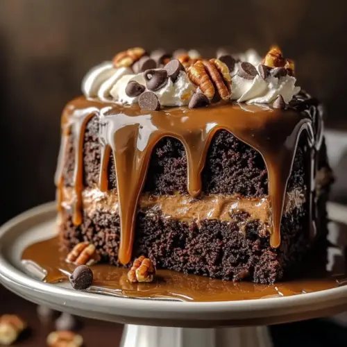 Turtle Poke Cake