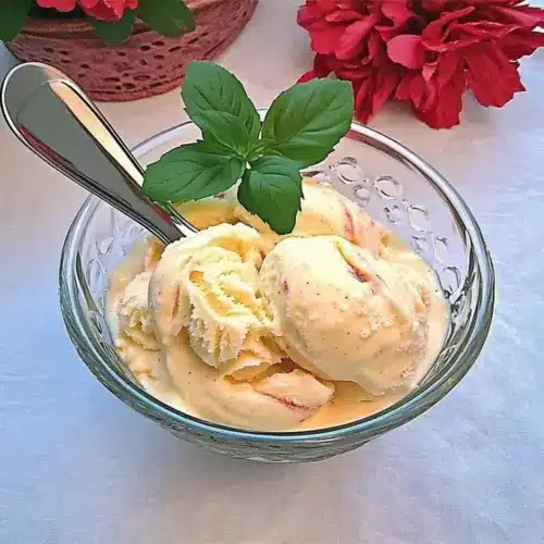 Peach Delight Frozen Yogurt