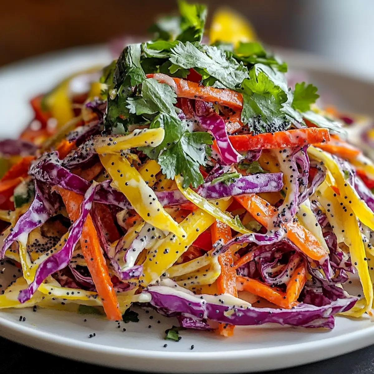 Citrus Rainbow Slaw with Poppyseed Dressing (gluten-free)