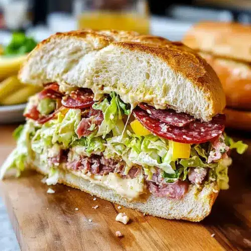 Italian Grinder Salad Sandwich