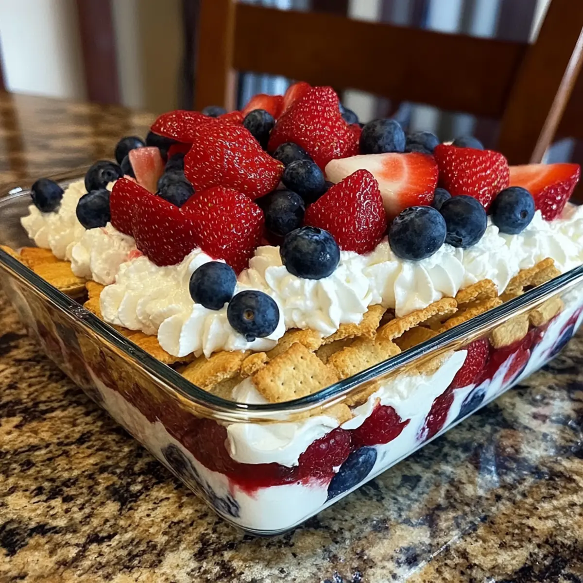 No-Bake Summer Berry Lasagna
