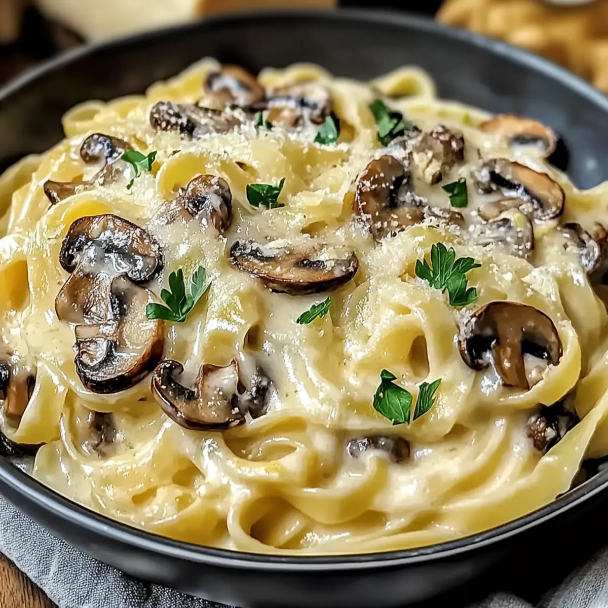 Creamy Mushroom Gruyere Pasta