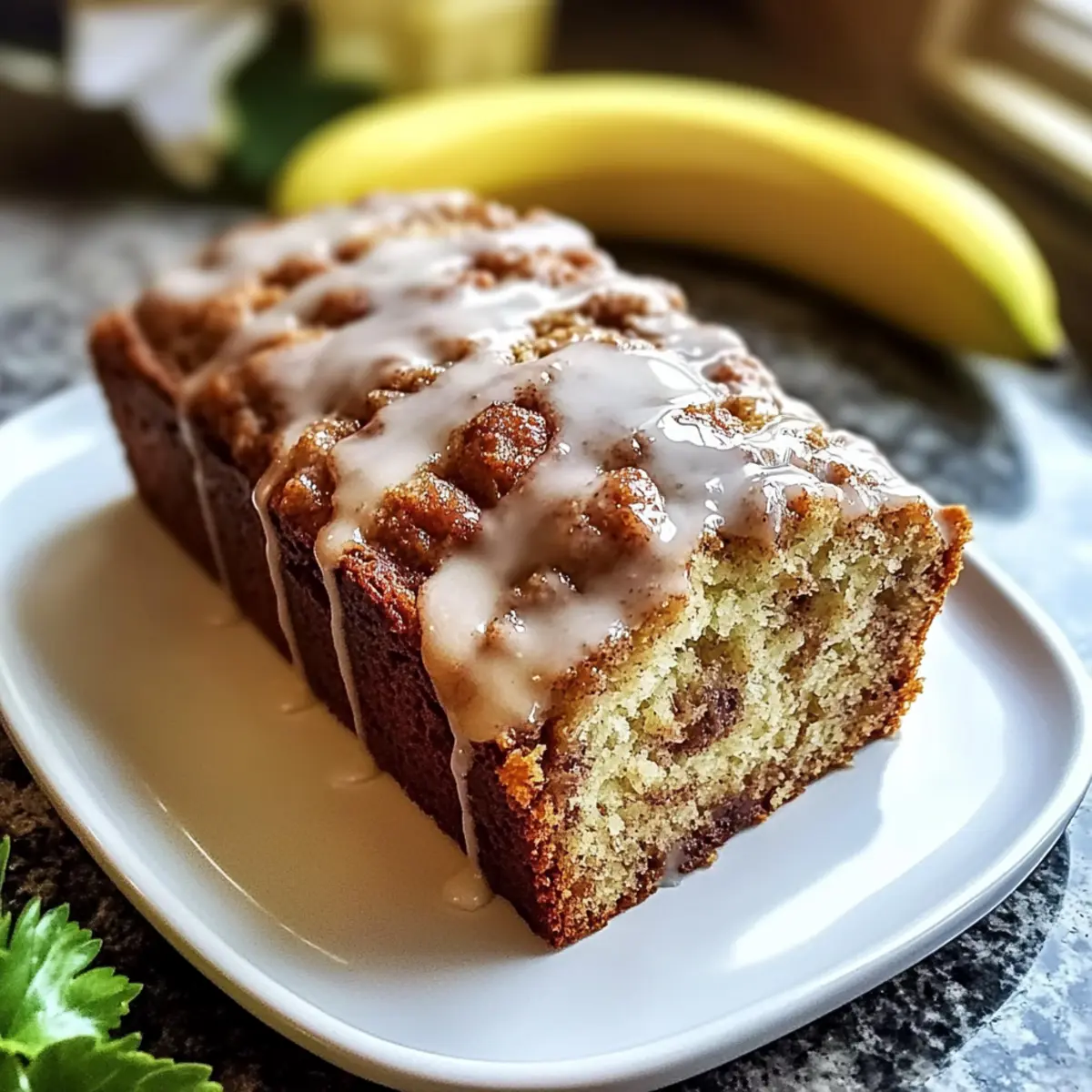 Cinnamon Roll Banana Bread