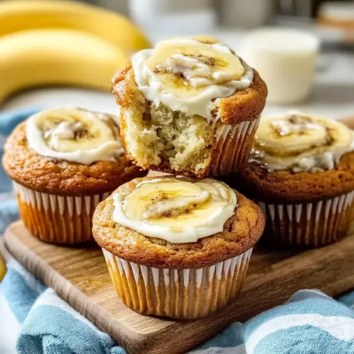 Banana Cream Cheese Muffins