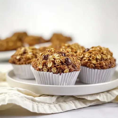 Healthy Banana Oatmeal Muffins